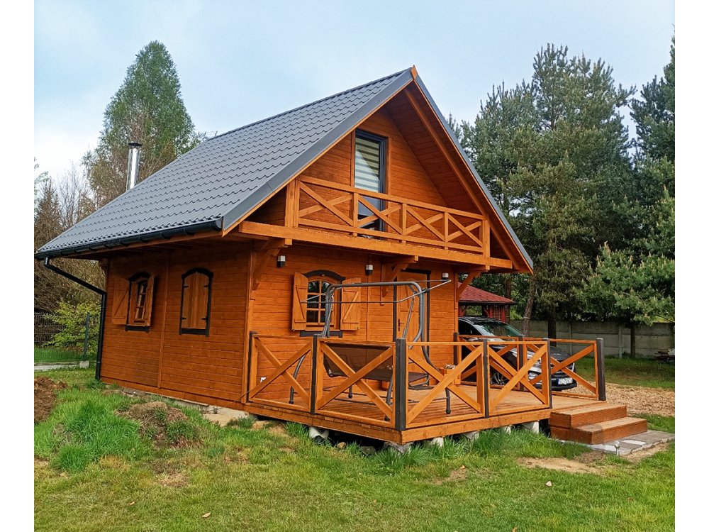 Summer house Grzybek B 7x7m + 3m terrace 49m2