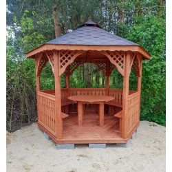 Sechseckiger Pavillon S2 ∅ 3,2m 8m2