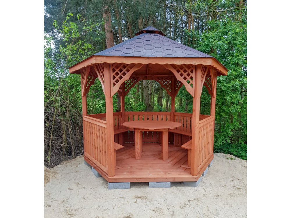 Sechseckiger Pavillon S2 ∅ 3,2m 8m2