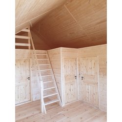 Wooden house with mezzanine Krokus 6x11m 38.67m2