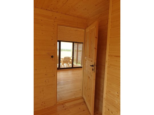 Wooden house with mezzanine Krokus 6x11m 38.67m2