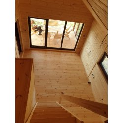 Wooden house with mezzanine Krokus 6x11m 38.67m2