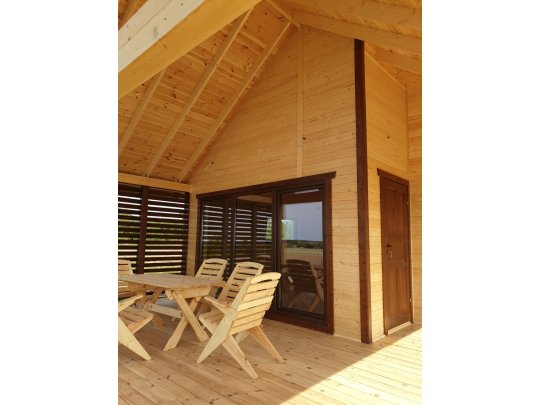 Wooden house with mezzanine Krokus 6x11m 38.67m2