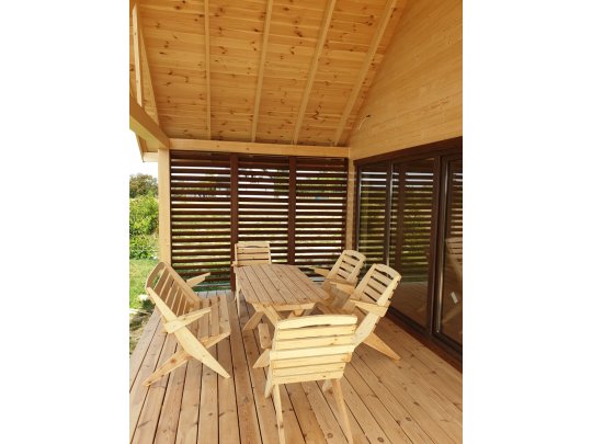 Wooden house with mezzanine Krokus 6x11m 38.67m2