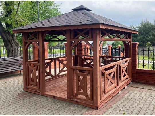 P4 rechteckiger Pavillon 3 x 3 m 9 m2
