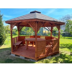 Sechseckiger Pavillon S8 ∅ 3,9m 12m2