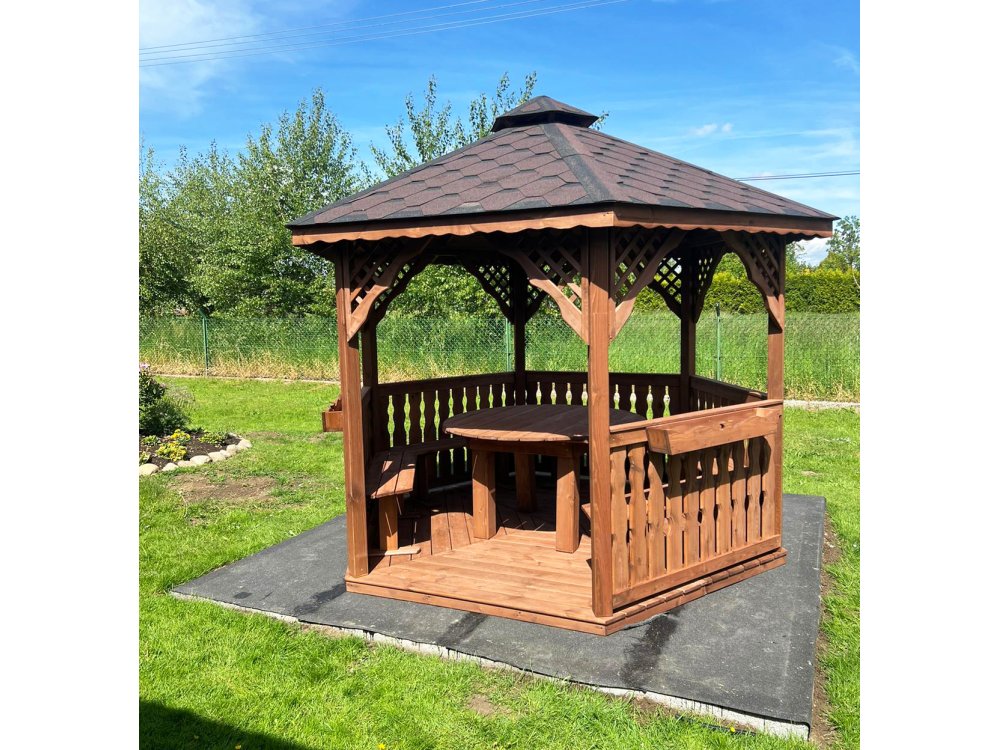 Sechseckiger Pavillon S2 ∅ 3,2m 8m2