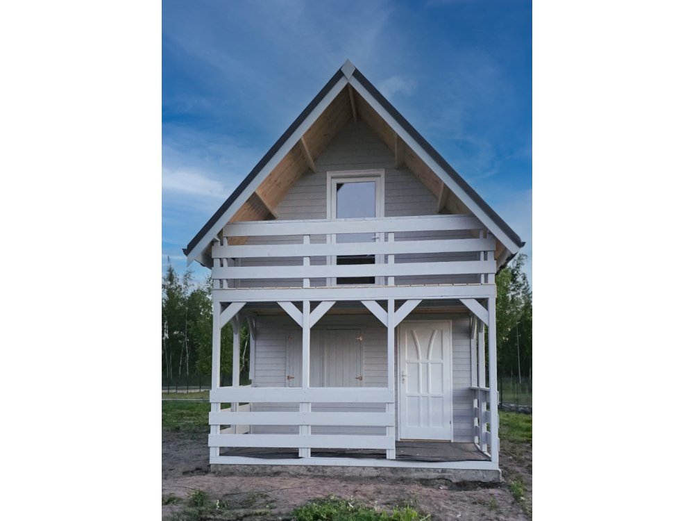 Dom drewniany Jarząb B 5x5m + 2m taras 25m2