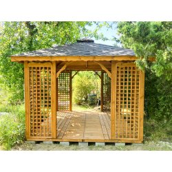 Rechteckiger Pavillon P2 4 x 3 m 12 m2