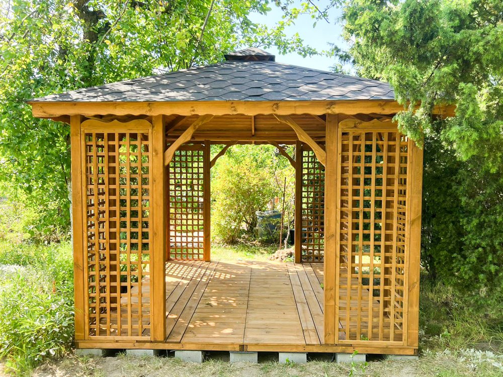 Rechteckiger Pavillon P2 4 x 3 m 12 m2