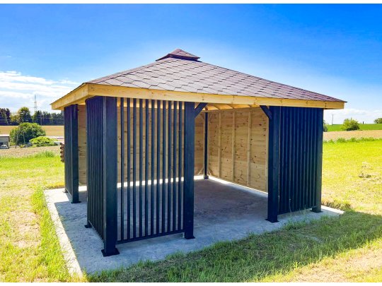 Rechteckiger Pavillon P15 4x4m 16m2