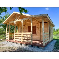 Holzhaus Jodła 2B 4 x 4m + 2m Terrasse