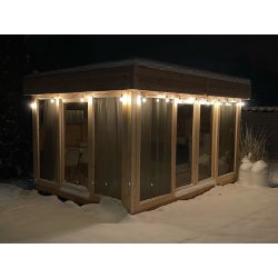 Altana prostokątna P16 przeszklona 4x4m 16m2