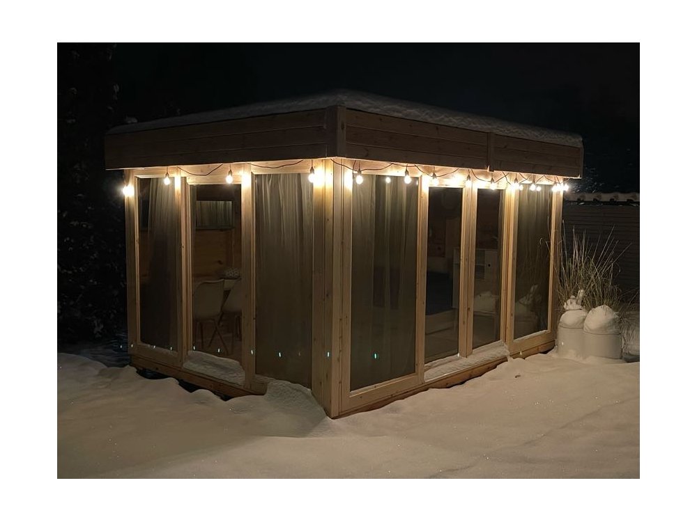 Altana prostokątna P16 przeszklona 4x4m 16m2