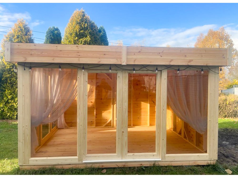 Altana prostokątna P16 przeszklona 4x4m 16m2