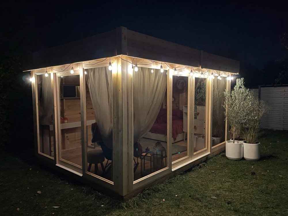 Altana prostokątna P16 przeszklona 4x4m 16m2