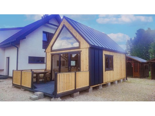 Dom drewniany Nowoczesna Stodoła A2 4,5x6,5m