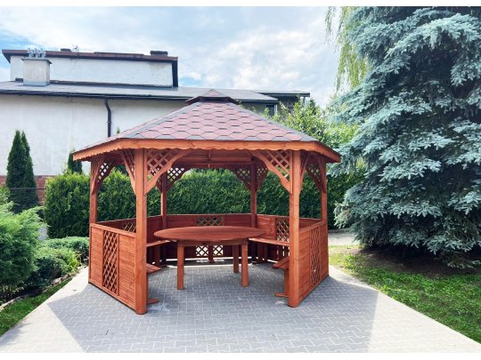 Sechseckiger Pavillon S8 ∅ 5,0m 20m2