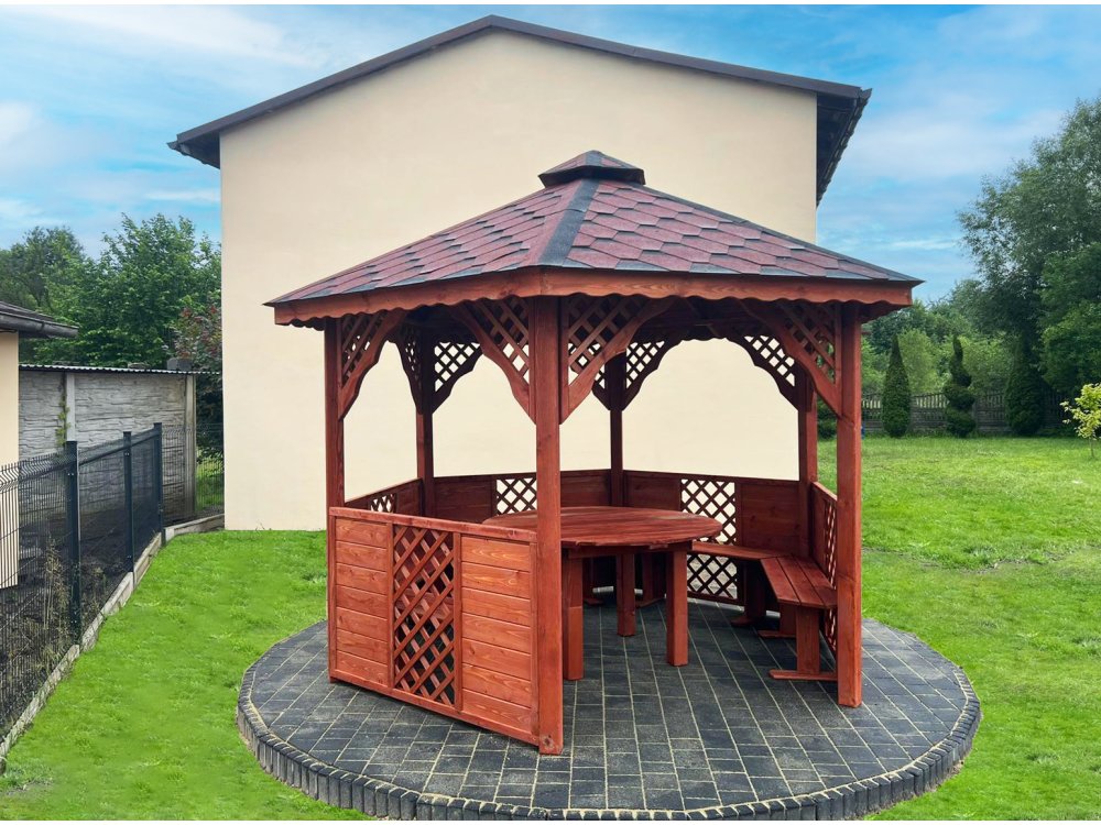 Sechseckiger Pavillon S8 ∅ 3,2m 8m2