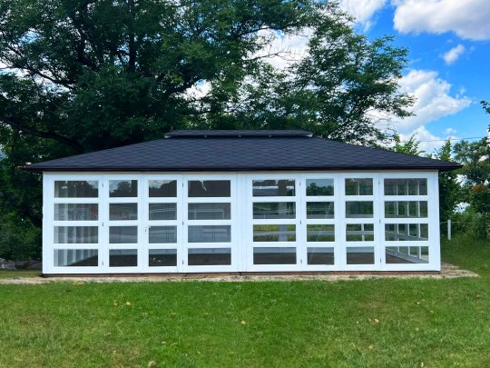 P14 rechteckiger Pavillon 4 x 4 m 16 m2