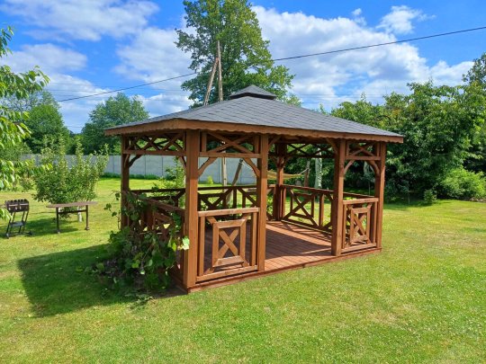 P4 rechteckiger Pavillon 4 x 3 m 12 m2