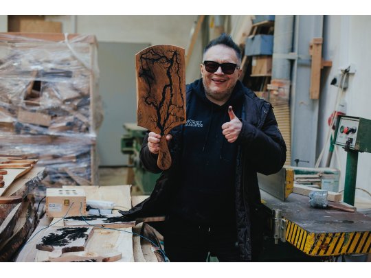 Deska ozdobna z unikalnym wzorem