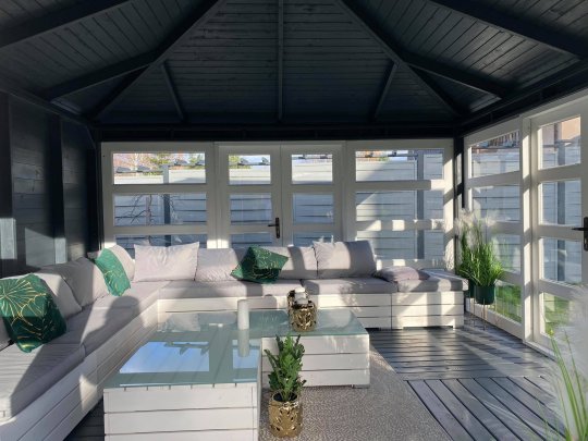 P14 rechteckiger Pavillon 8 x 4 m 32 m2