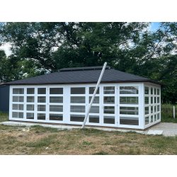 P14 rechteckiger Pavillon 8 x 4 m 32 m2