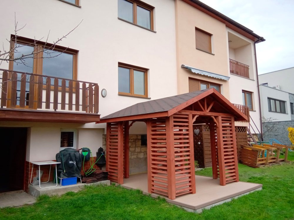 Rectangular gazebo with a gable roof P17 3 x 3 m 9m2