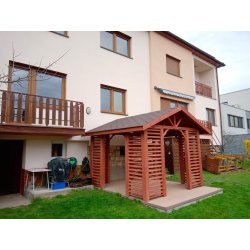 Rectangular gazebo with a gable roof P17 4 x 4 m 16m2