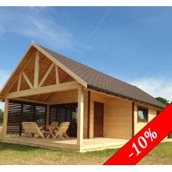 Dom drewniany parterowy Krokus 6x11m 38,67m2