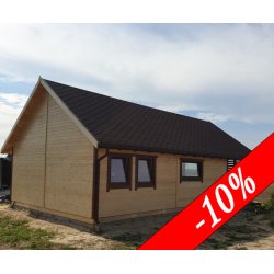 Wooden house with mezzanine Krokus 6x11m 38.67m2
