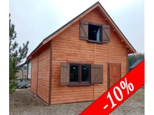 Wooden house Wierzba D 5x7m 35m2