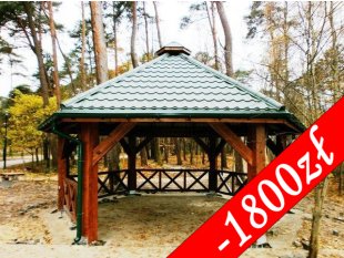 Arbor with metal sheet