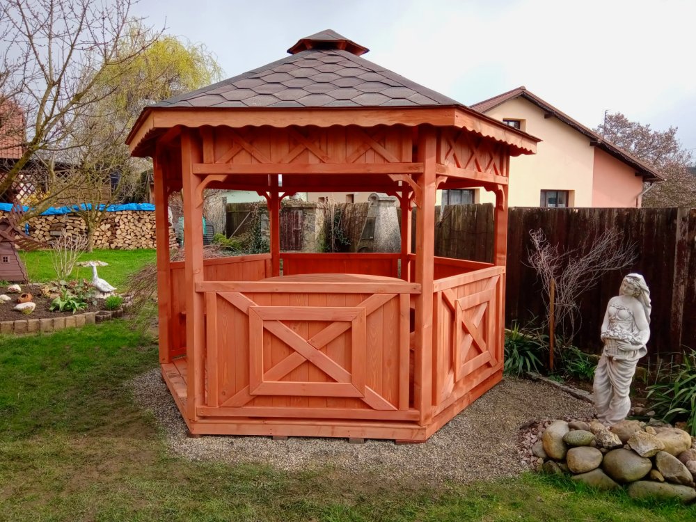 Sechseckiger Pavillon S5 ∅ 3,9m 12m2