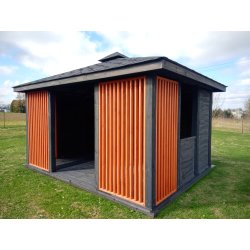 Rechteckiger Pavillon P15 4x3m 12m2