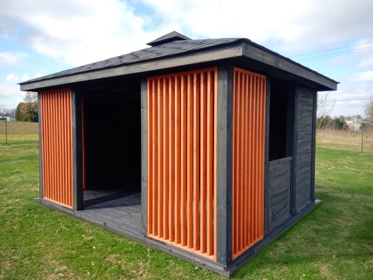 Rechteckiger Pavillon P15 4x3m 12m2