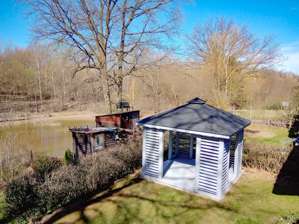 Rechteckiger Pavillon P10 3 x 3 m 9 m2