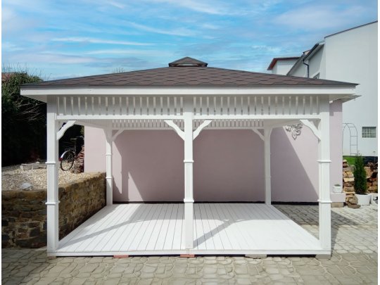 Rechteckiger Pavillon P8 3 x 3 m 9 m2