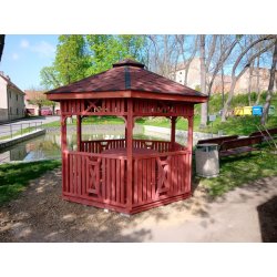 Hexagonal gazebo S6 ∅ 3.2m 8m2