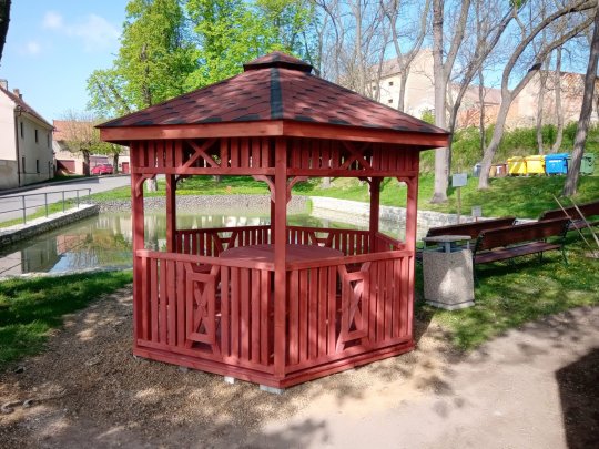 Hexagonal gazebo S6 ∅ 3.9m 12m2