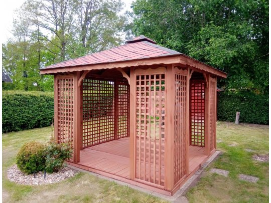 Rechteckiger Pavillon P2 4 x 4 m 16 m2