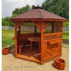 Sechseckiger Pavillon S3a ∅ 3,9m 12m2