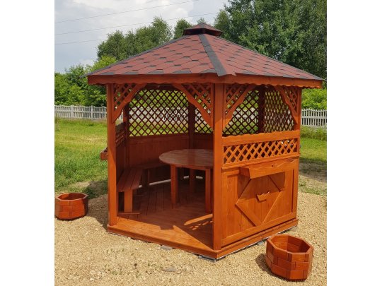 Sechseckiger Pavillon S3a ∅ 3,9m 12m2