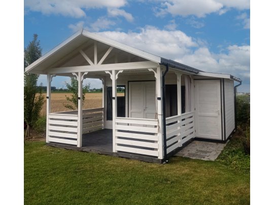 Holzhaus Jodła 2A 4 x 3m + 2m Terrasse