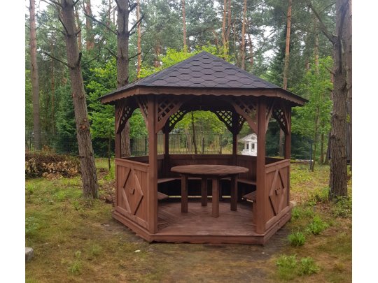 Sechseckiger Pavillon S3 ∅ 5,0m 20m2