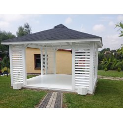 Rechteckiger Pavillon P10 4 x 4 m 16 m2