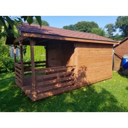 Dom drewniany Jodła 2 3 x 3m + 1m taras