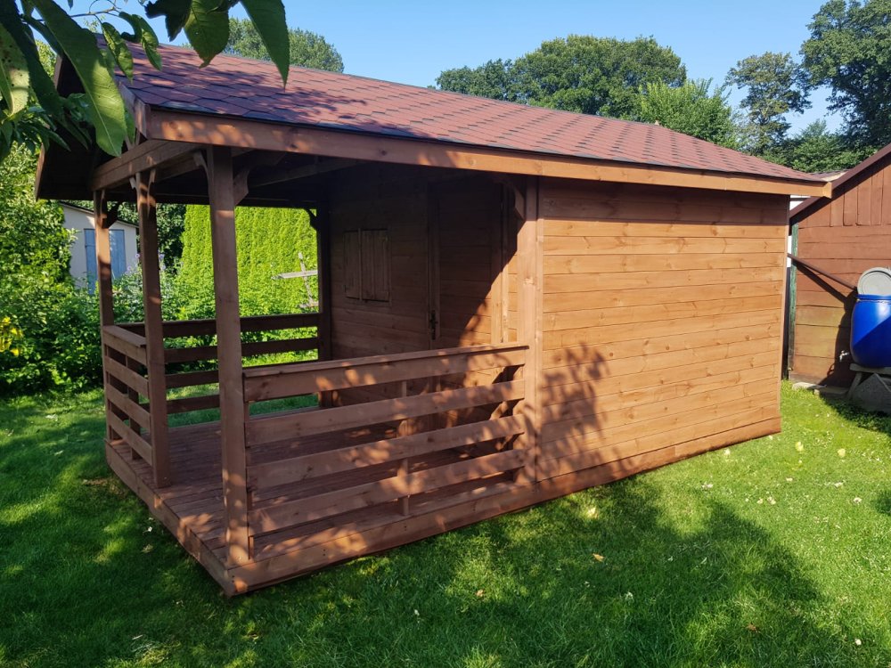 Dom drewniany Jodła 2 3 x 3m + 1m taras