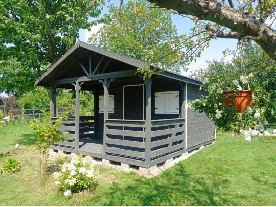 Holzhaus Jodła B 5x5m + 2m Terrasse 25m2